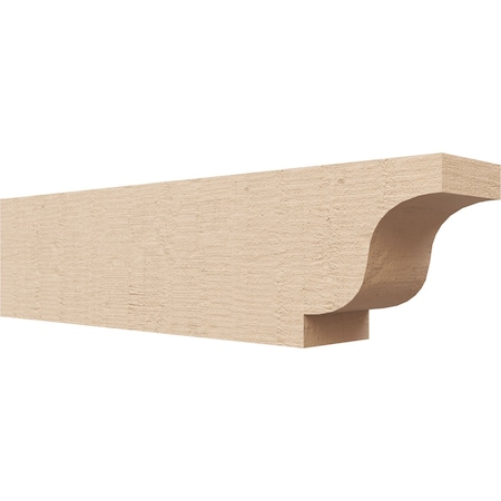 Ekena Millwork 4in. W x 6in. H x 24in. L Newport Woodgrain TimberThane Rafter Tail, Primed Tan RFTUR04X06X24NEWRCPR